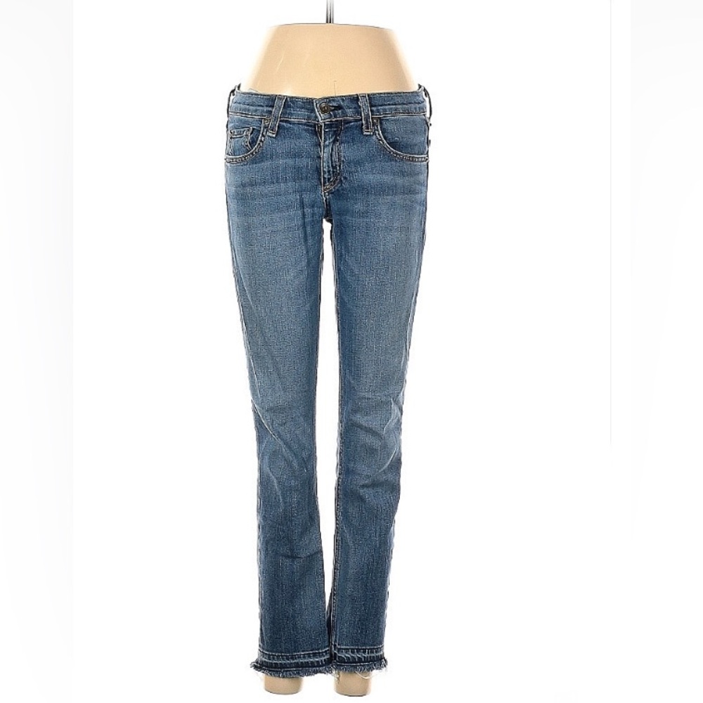 Rag & Bone Boot Leg Cut Medium Wash Denim Jeans, size 25 waist